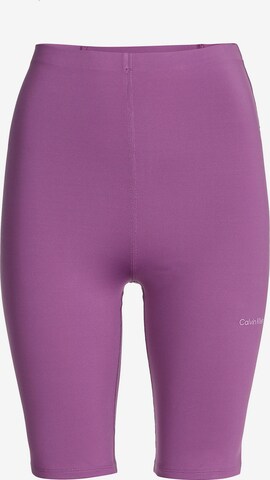 Skinny Pantalon de sport Calvin Klein Sport en violet : devant