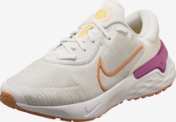 Chaussure de course 'Renew Run 4' NIKE en blanc : devant