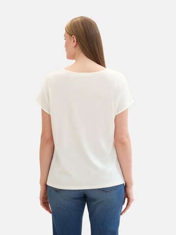 Tom Tailor Women + T-Shirt in Weiß