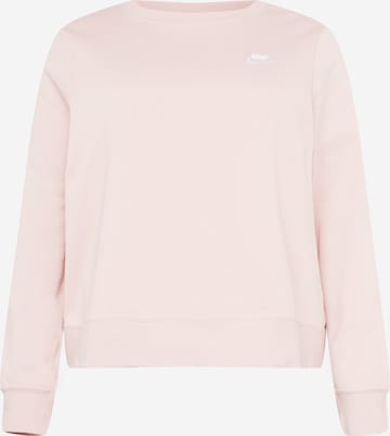 Nike Sportswear Athletic Sweatshirt in Pink: front
