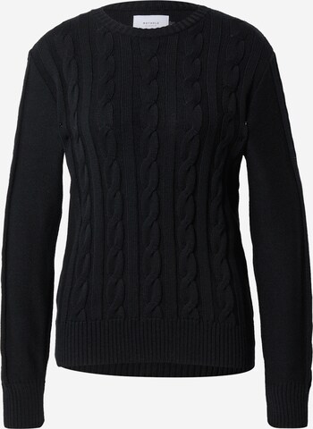 Rotholz Пуловер в черно: отпред