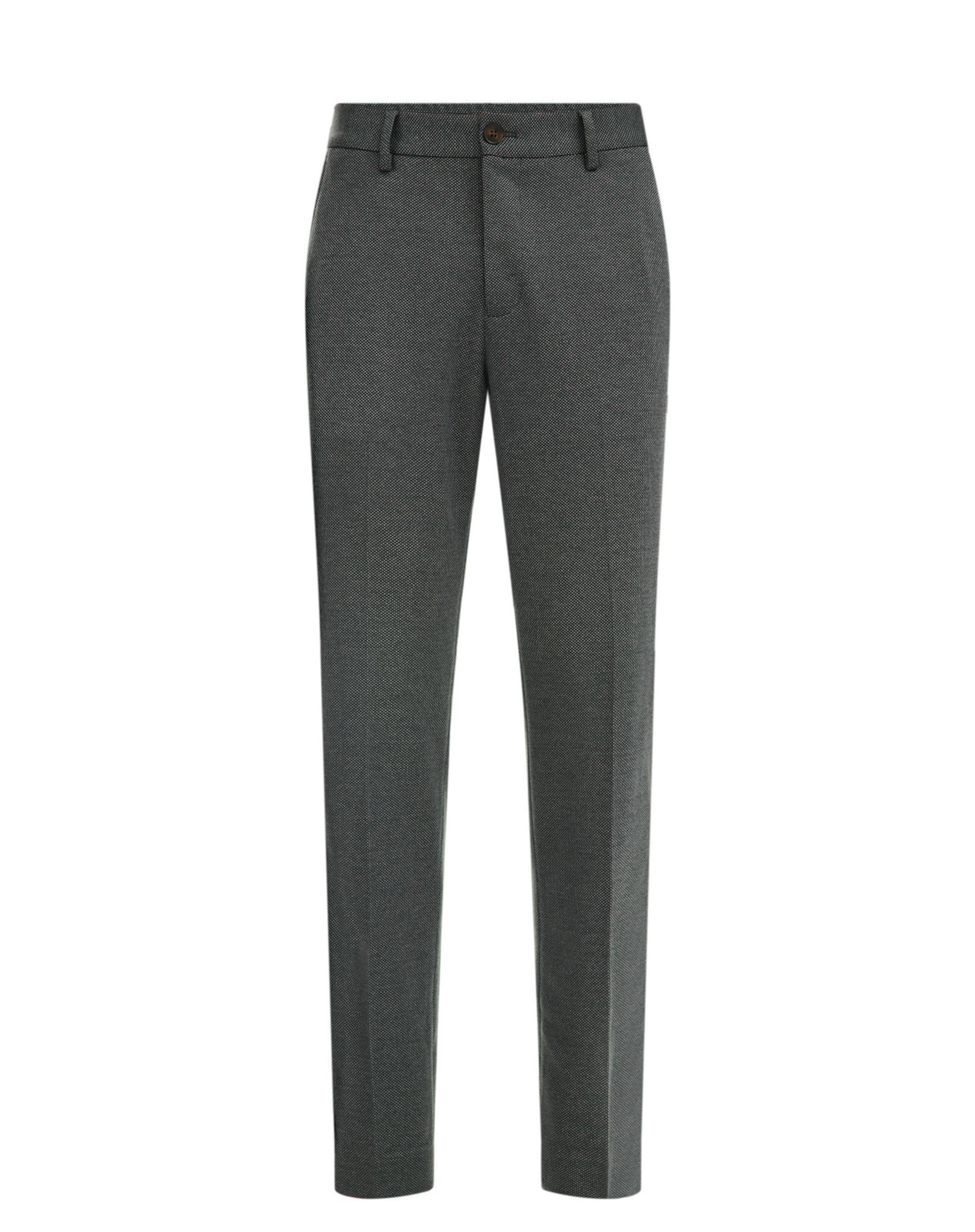 WE Fashion Slimfit Παντελόνι με τσάκιση σε πράσινο: μπροστά