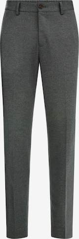 WE Fashion Slimfit Pantalon in Groen: voorkant