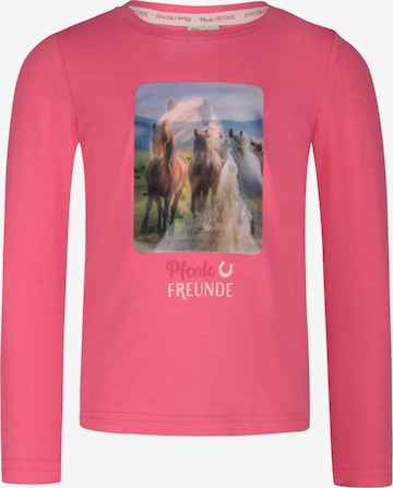 PFERDEFREUNDE Langarmshirt in Pink: predná strana