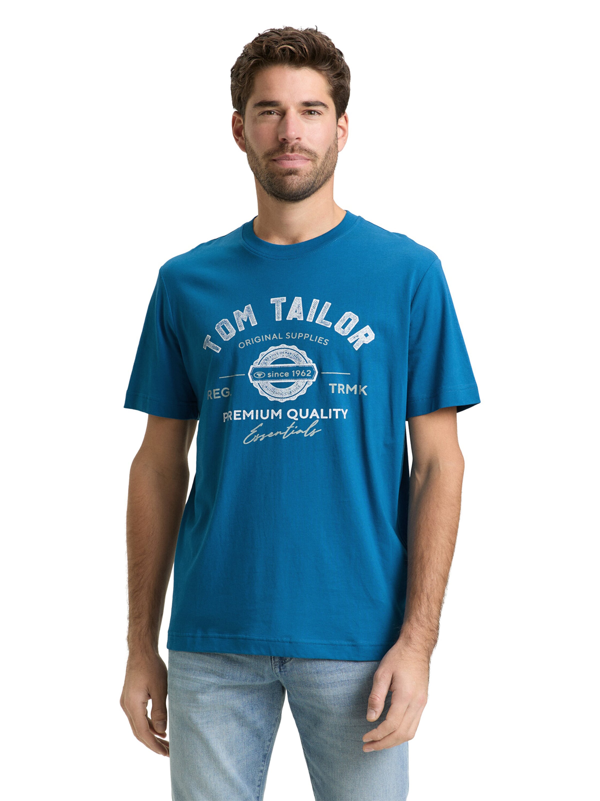 TOM TAILOR - Camiseta en azul: frente