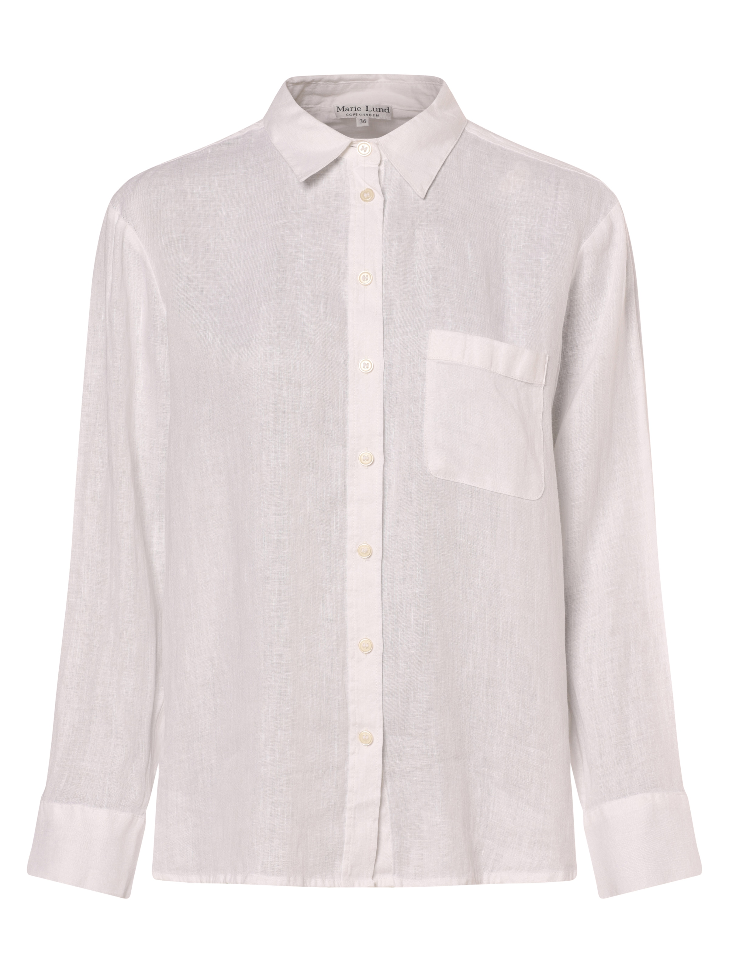 Marie Lund Bluse in Weiß: Vorderseite