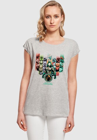 ABSOLUTE CULT T-Shirt 'Aquaman - Unite The Kingdoms' in Grau: Vorderseite