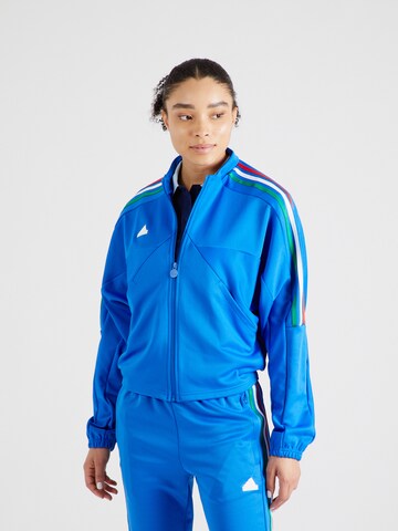 ADIDAS SPORTSWEAR Спортивная куртка 'Tiro' в Синий: спереди