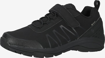 PoleCat Athletic Lace-Up Shoes in Black: front