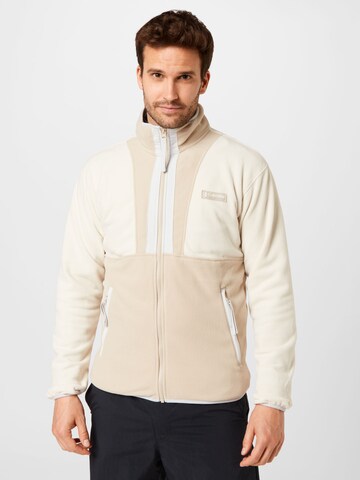 COLUMBIA Athletic Fleece Jacket 'Back Bowl' in Beige: front