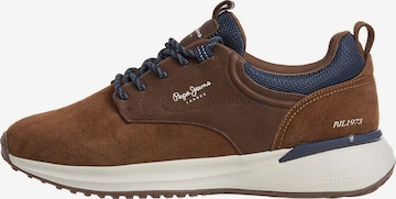 Baskets basses 'Bampton Street' Pepe Jeans en marron : devant