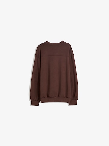 Sweat-shirt Bershka en marron