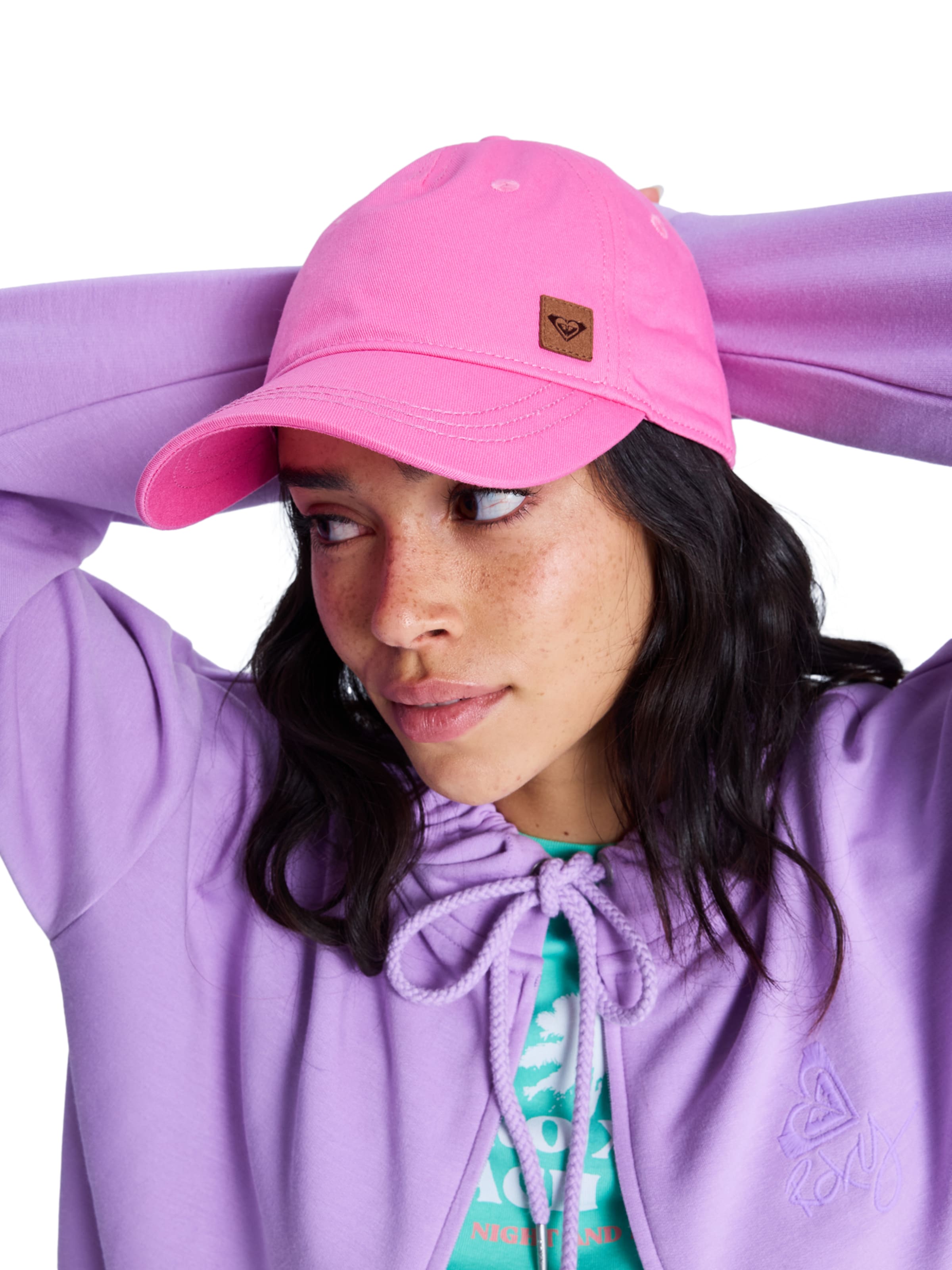 ROXY Cap 'Extra Innings' in Pink: front