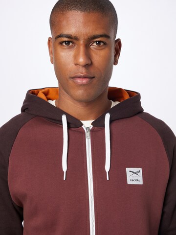 Iriedaily Zip-Up Hoodie in Brown