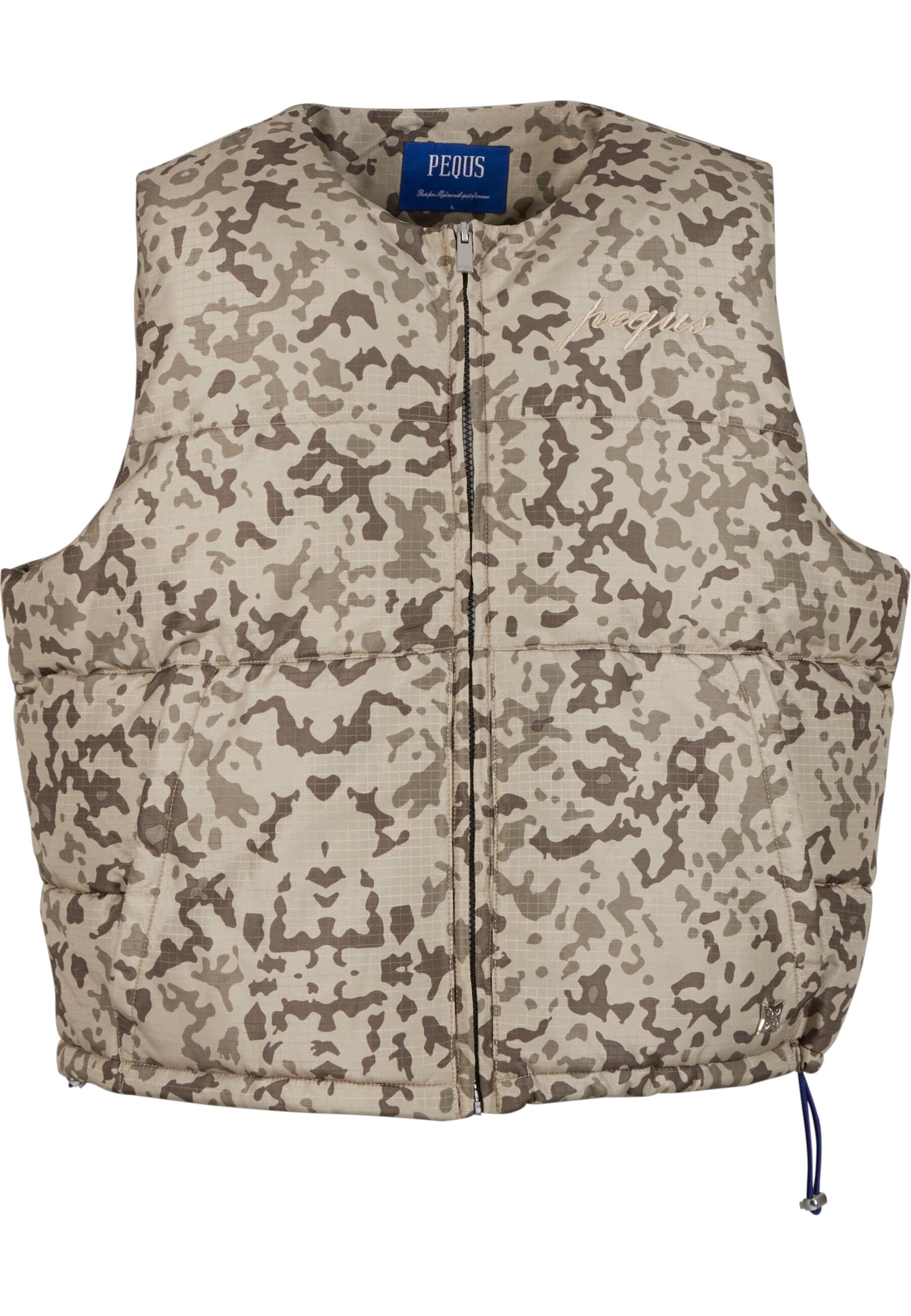 Gilet ' Aether' di Pequs in beige: frontale