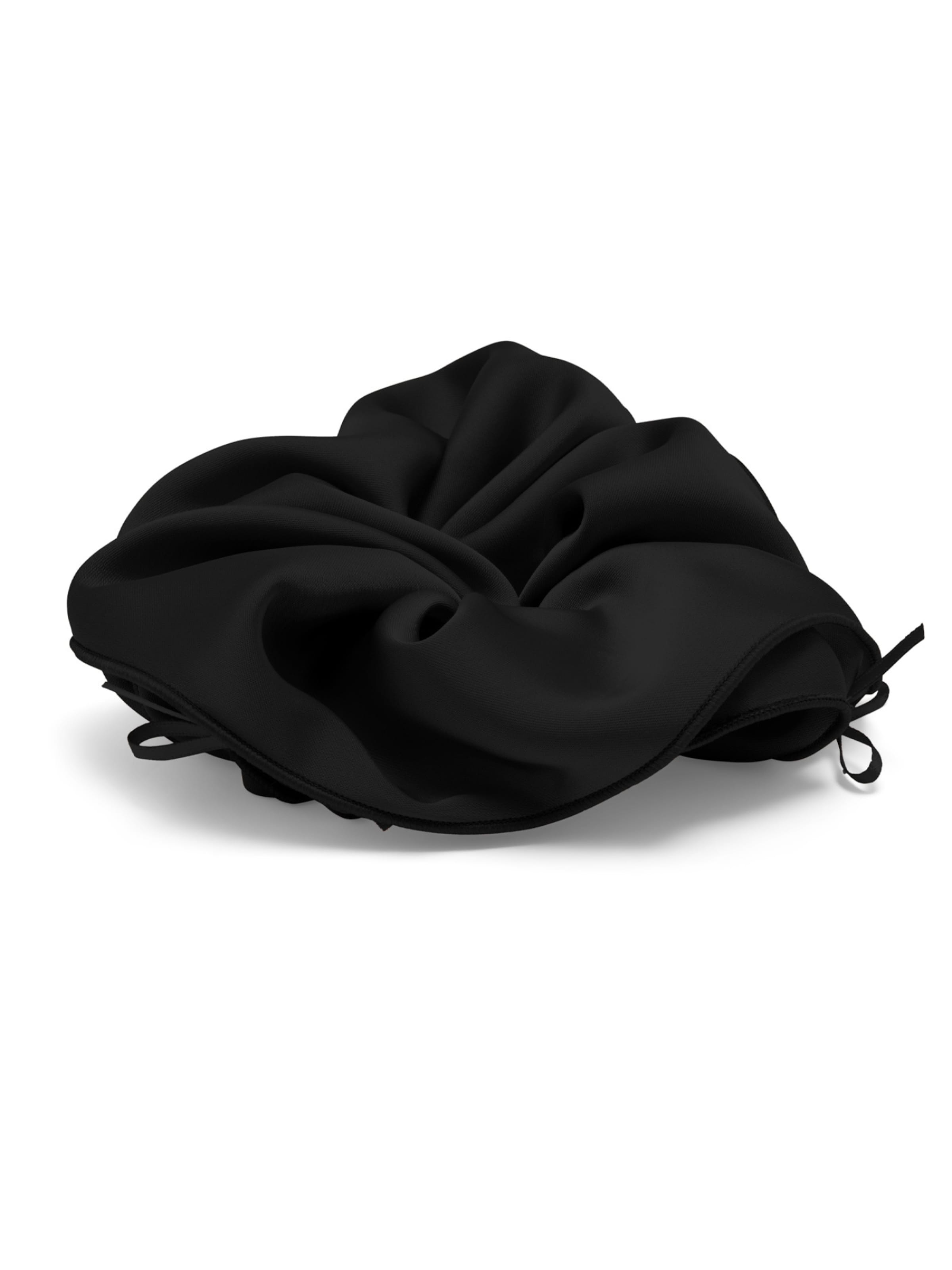 cfab (formerly creamy fabrics) - Joyería para el pelo 'Alltags-Oversize-Scrunchie' en negro