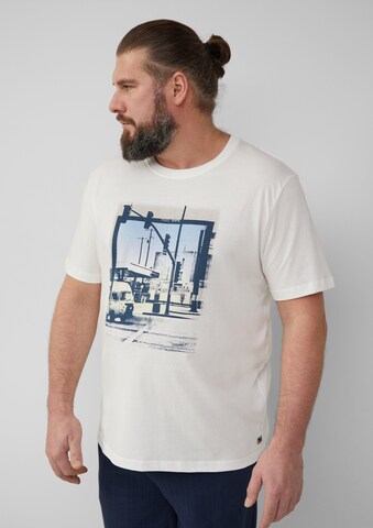 T-Shirt s.Oliver Men Big Sizes en blanc