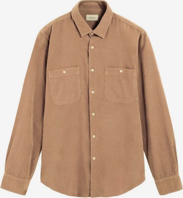 Scalpers Regular Fit Paita 'Saint Corduroy' värissä beige: etupuoli
