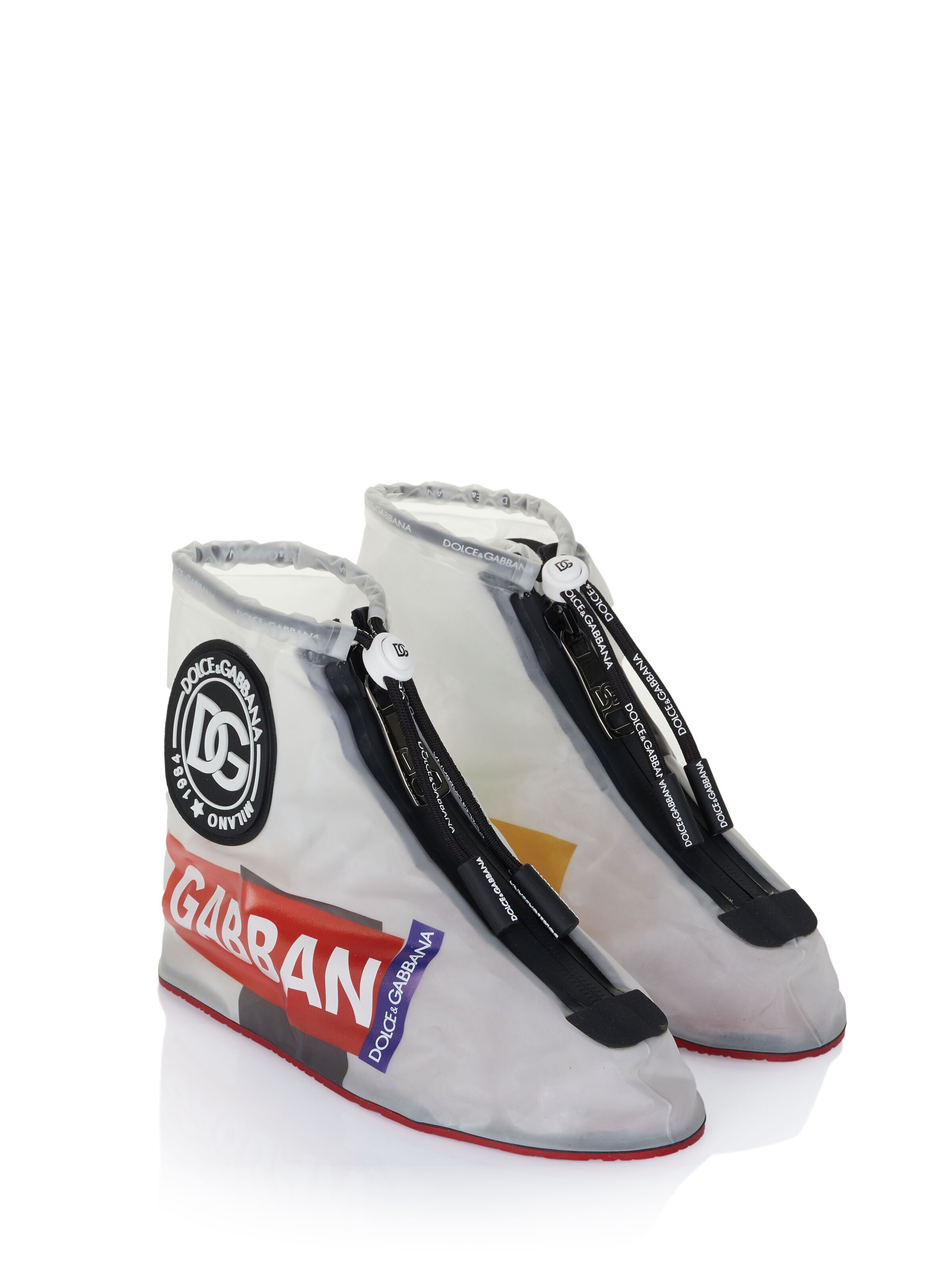 DOLCE & GABBANA Hög sneaker 'Dolce & Gabbana Galoschen transparent' i transparent