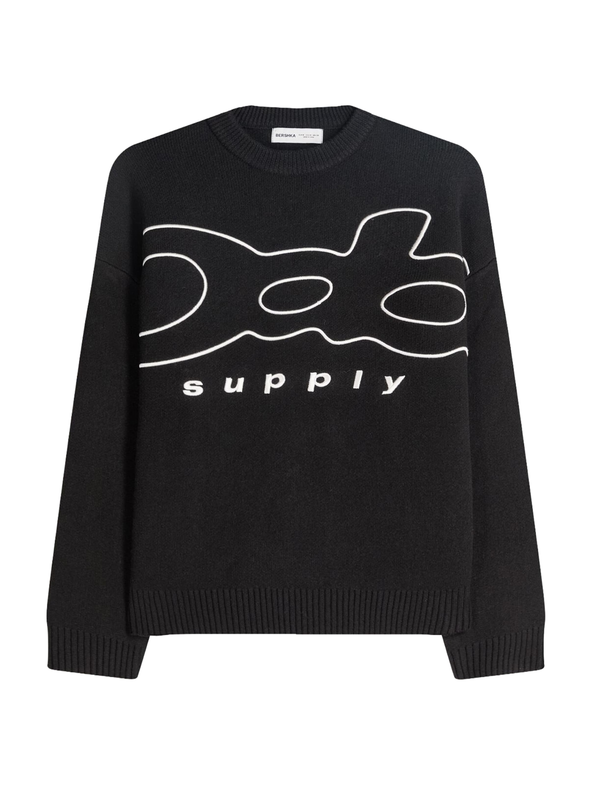 Bershka Sweter w kolorze czarny: przód