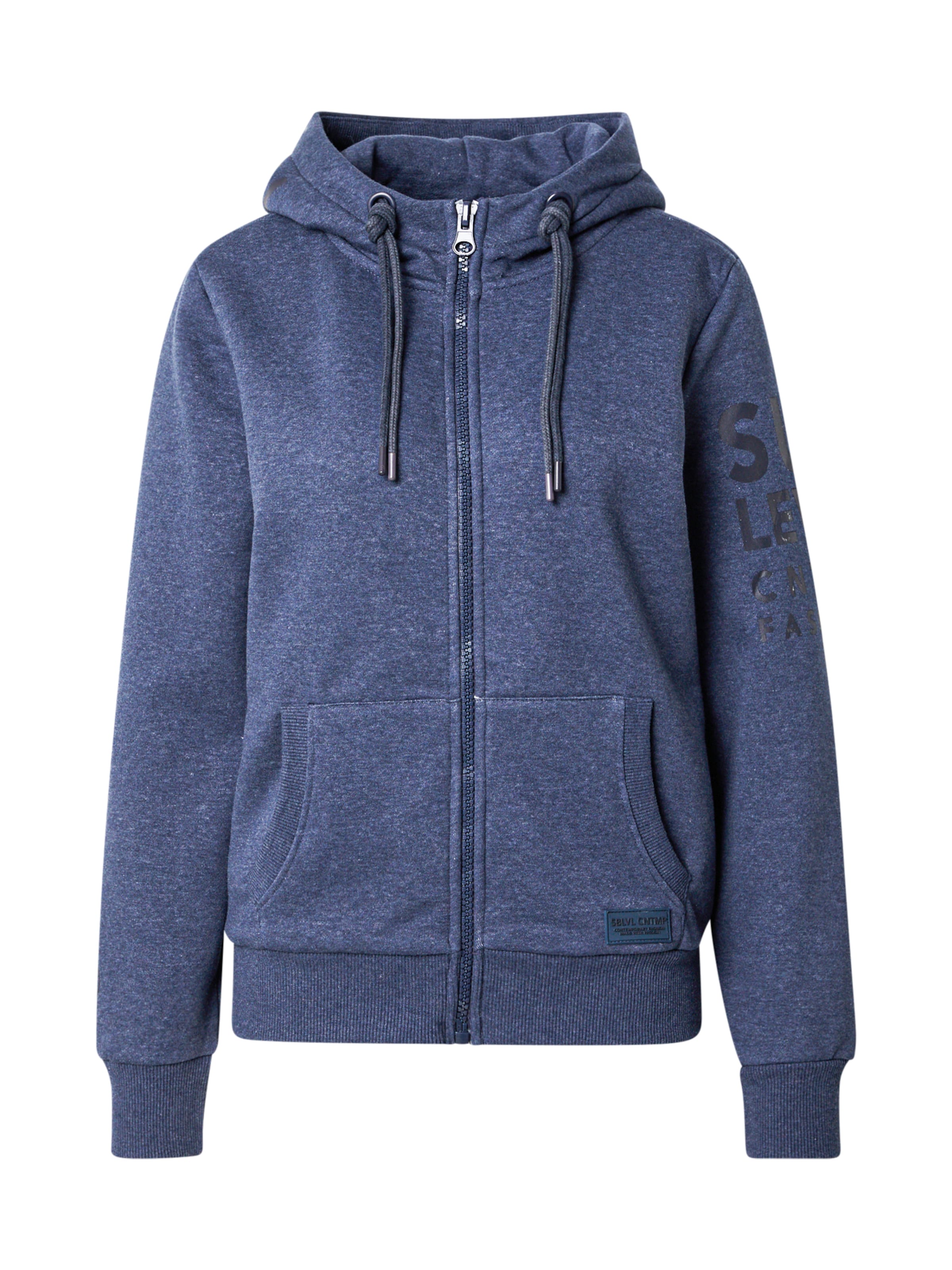 Sublevel - Sudadera con cremallera 'ASIDA' en azul: frente