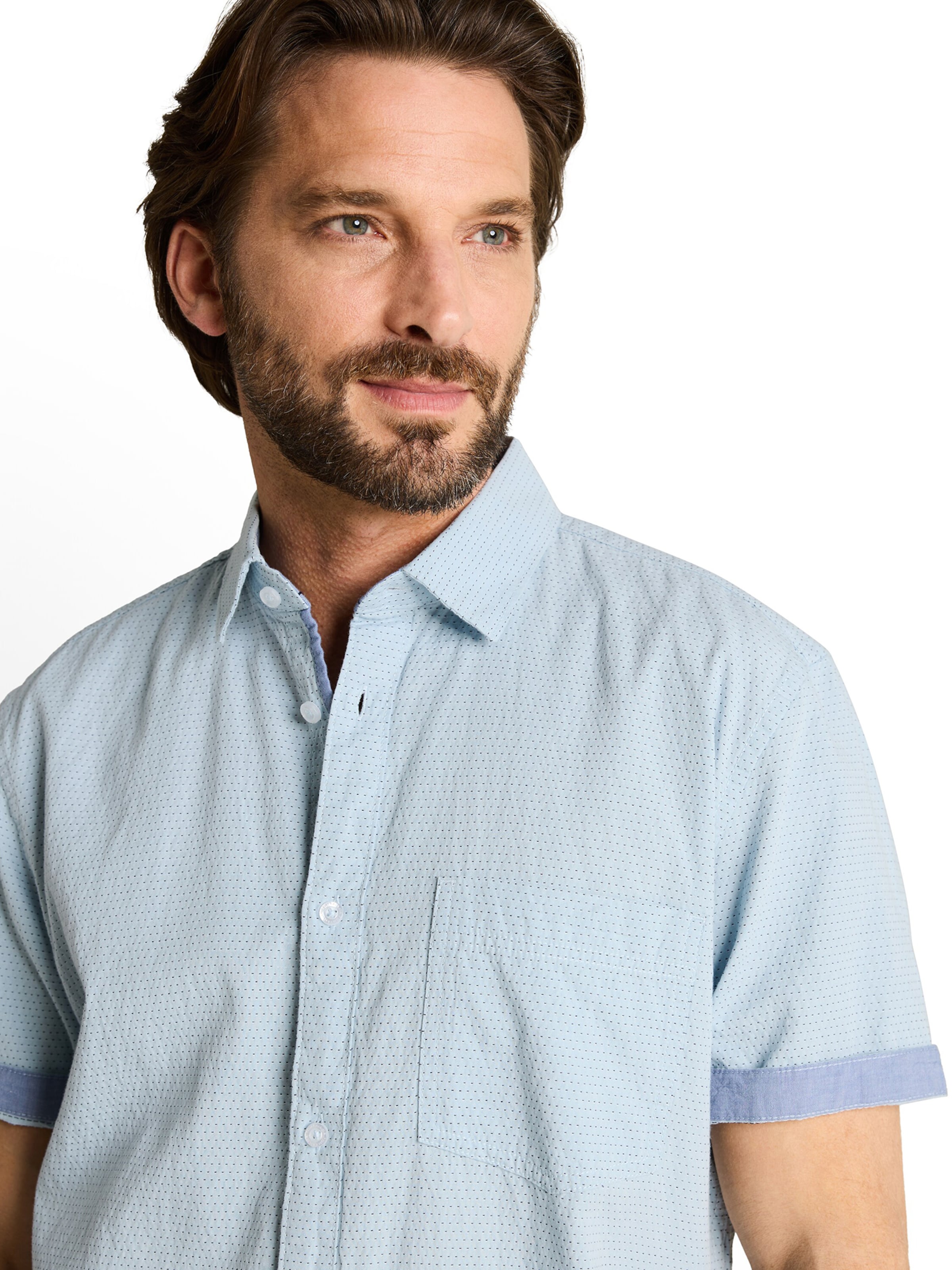 TOM TAILOR Средняя посадка Рубашка в Синий