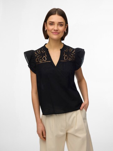 Camicia da donna 'VMLINE' di VERO MODA in nero: frontale