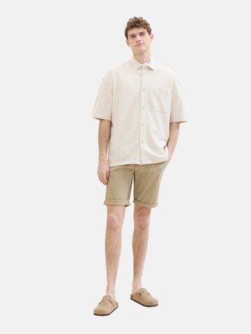 TOM TAILOR Regular Shorts in Braun