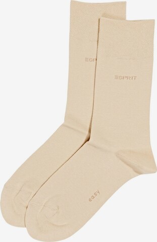 ESPRIT Sokken in Beige: voorkant