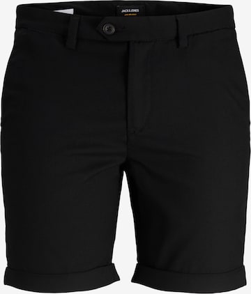JACK & JONES Chino hlače 'Connor' | črna barva: sprednja stran