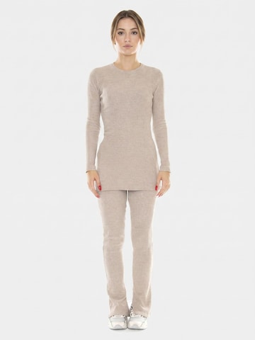 Pullover 'Taupe Kara Knitted Pants' di Thinking MU in beige