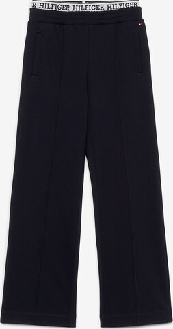 TOMMY HILFIGER Wide leg Broek in Blauw: voorkant