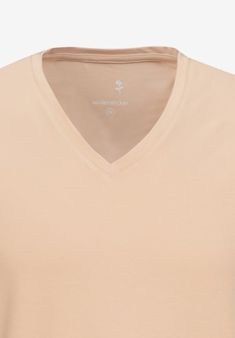 SEIDENSTICKER T-Shirt ' Schwarze Rose ' in Orange