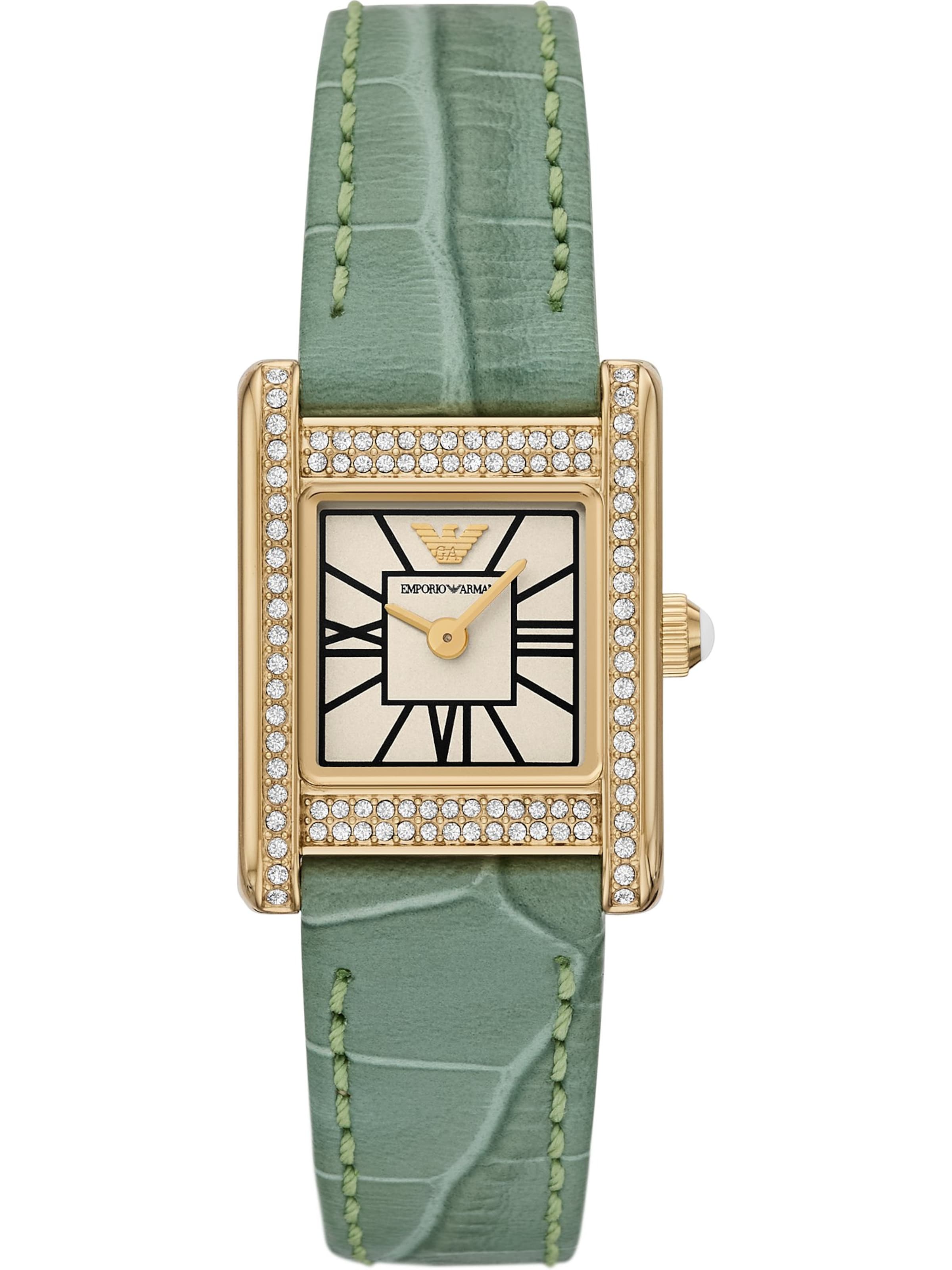 Emporio Armani Uhr in Grün: Vorderseite