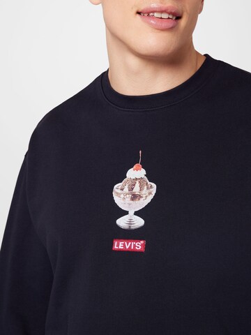 LEVI'S ® Sweatshirt 'Relaxd Graphic Crew' in Zwart