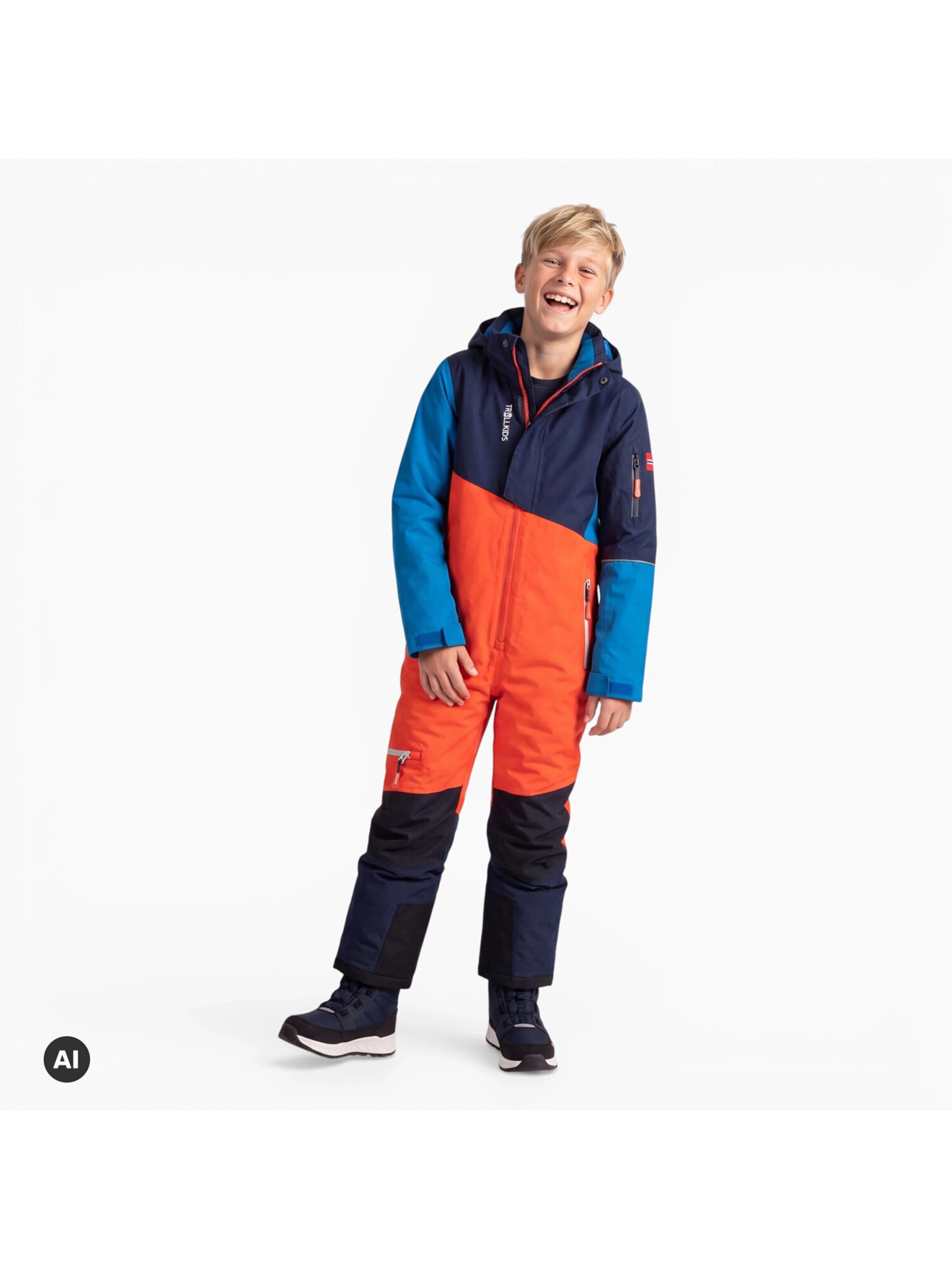 TROLLKIDS Regular fit Dungarees in Orange