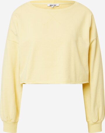 ABOUT YOU - Sudadera 'Liam' en amarillo: frente