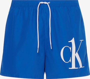 Calvin Klein Swimwear Badeshorts in Blau: front