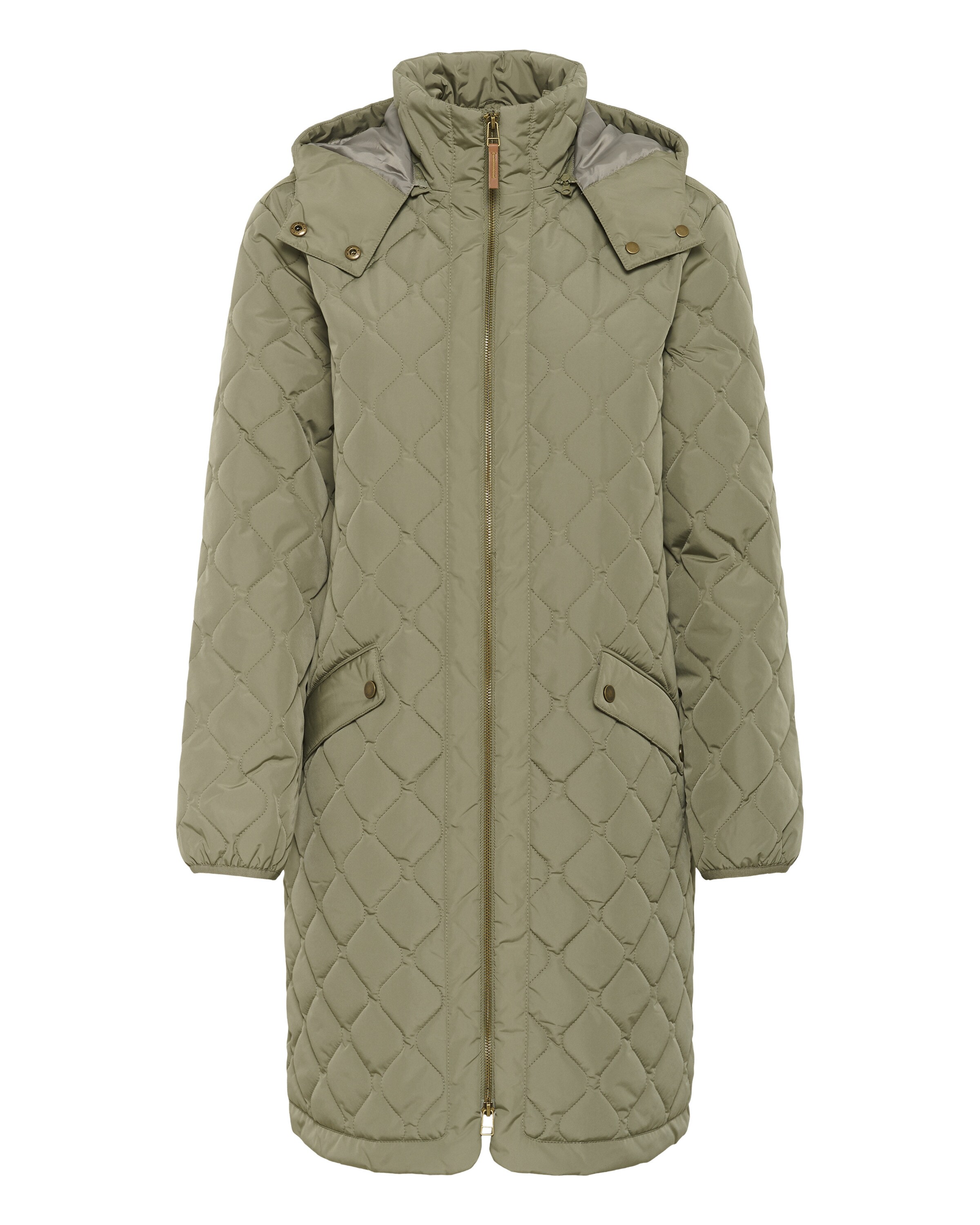 Cream Overgangsfrakke 'CRArwen' i grøn: forside