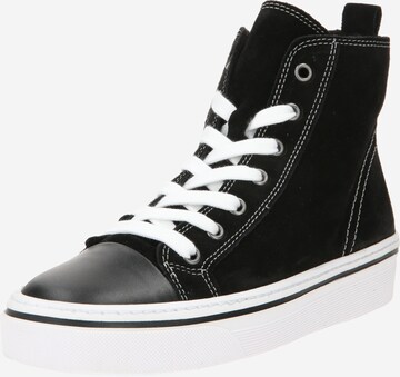 GABOR - Botines con cordones en negro: frente