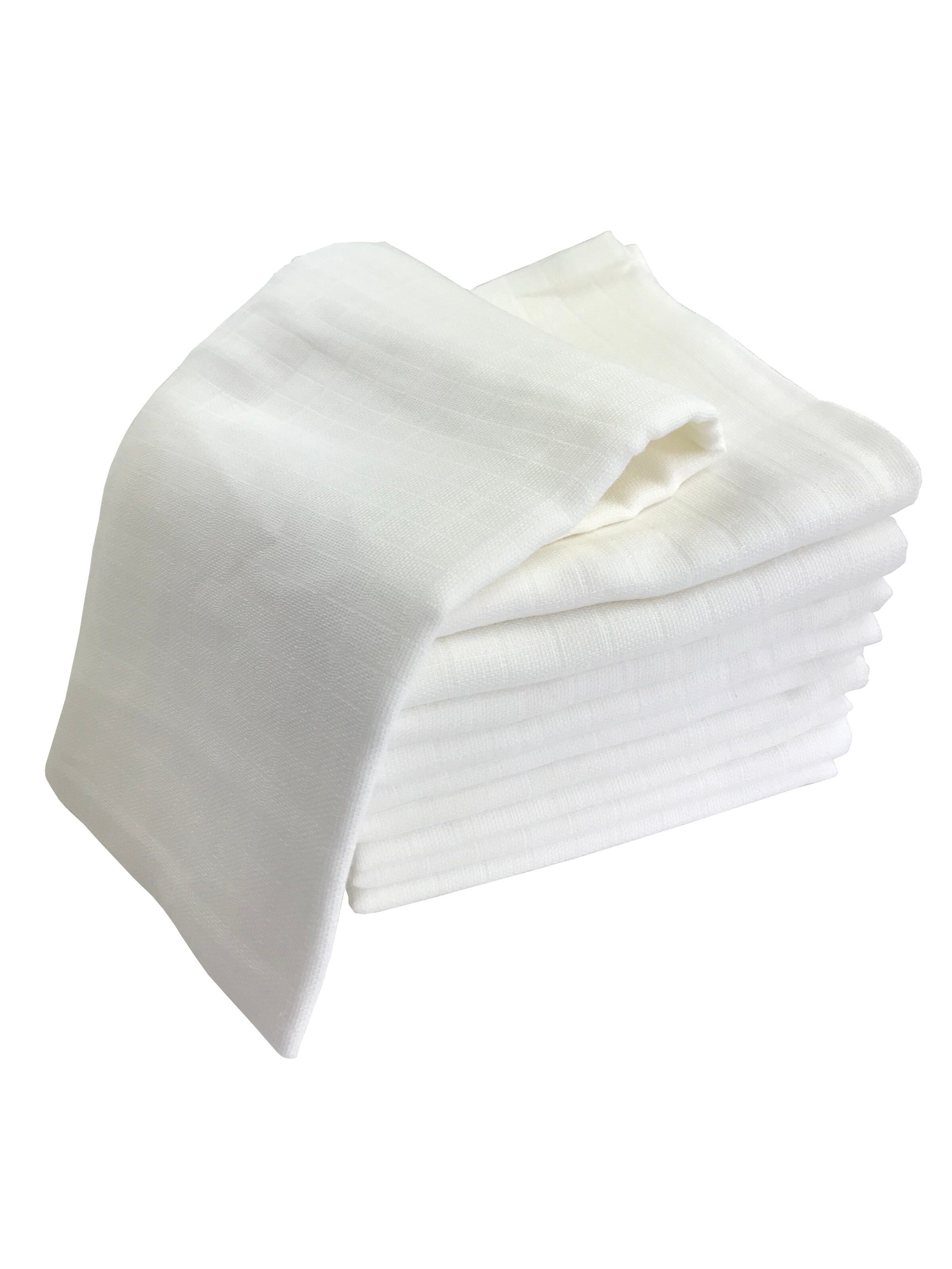 M.M.C. Baby Blanket 'Mullwindel Unifarben' in One size in White, Item view
