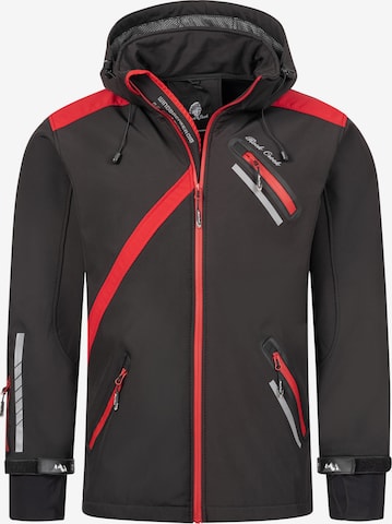 Rock Creek Outdoorjacke in Schwarz: Vorderseite