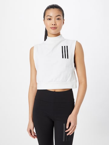 ADIDAS SPORTSWEAR Toiminnallinen paita 'Mission Victory Sleeveless ' värissä valkoinen: edessä