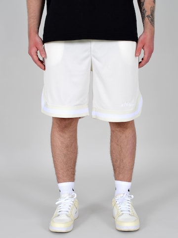 Adam Loose fit Workout Pants 'Sweatshorts Basketball Shorts' in Beige