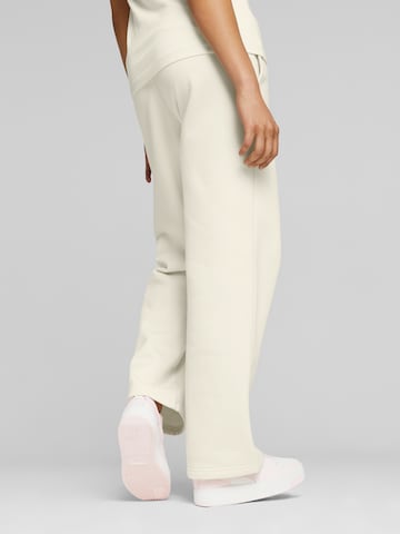 Regular Pantalon de sport 'ESS+' PUMA en blanc