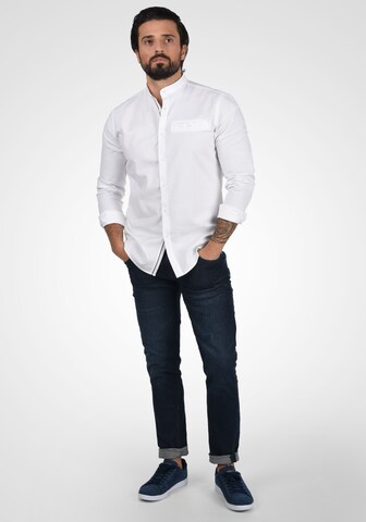!Solid Slim Fit Hemd in Weiß