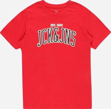 Jack & Jones Junior Tričko 'CEMB' – červená: přední strana