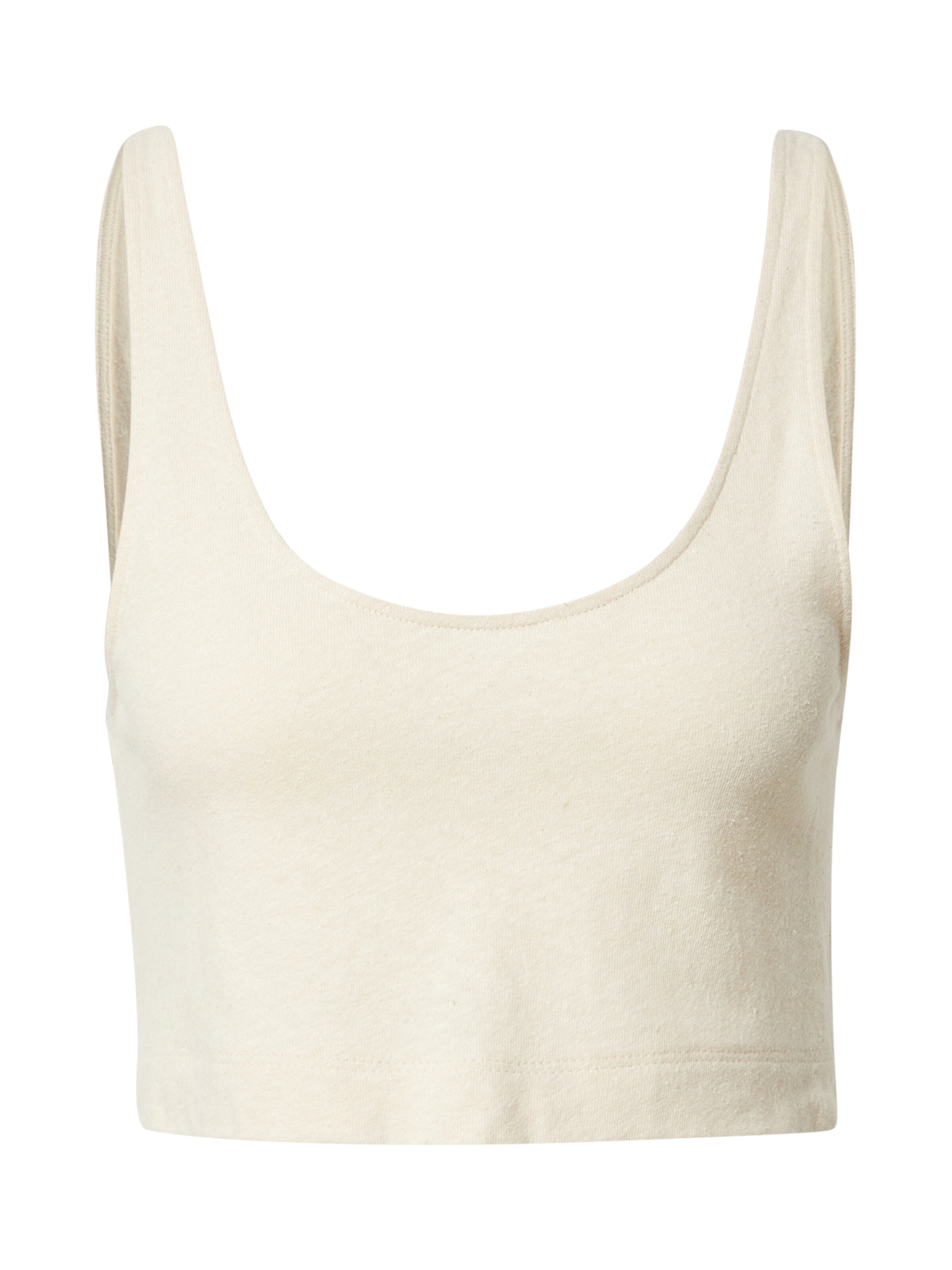 A LOT LESS Top 'Gianna' - Biela: predná strana