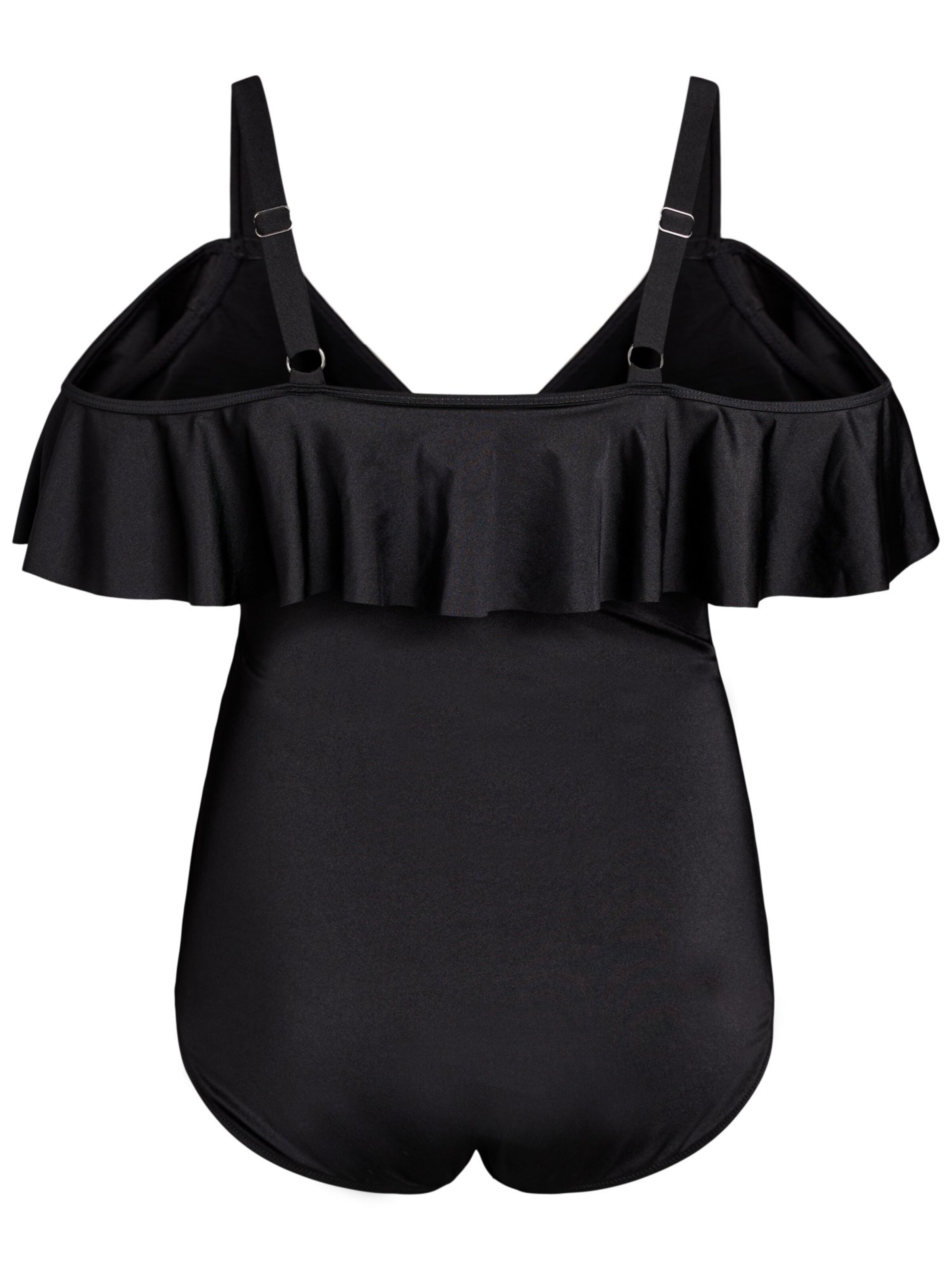 T-shirt Costume intero 'SALLICA' di Swim by Zizzi in nero