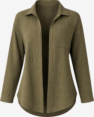 WENOR Blouse 'NALYA' in Groen: voorkant